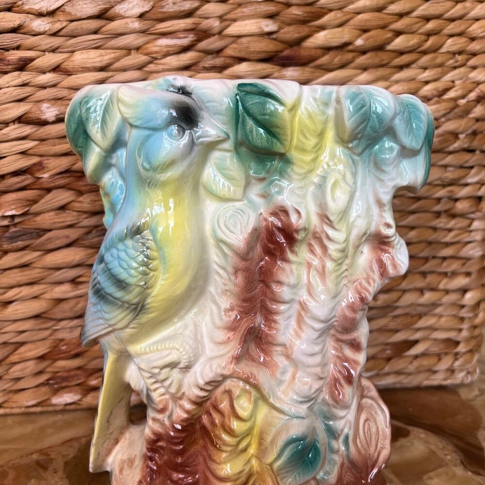 Chalkware Bird Vase/Planter